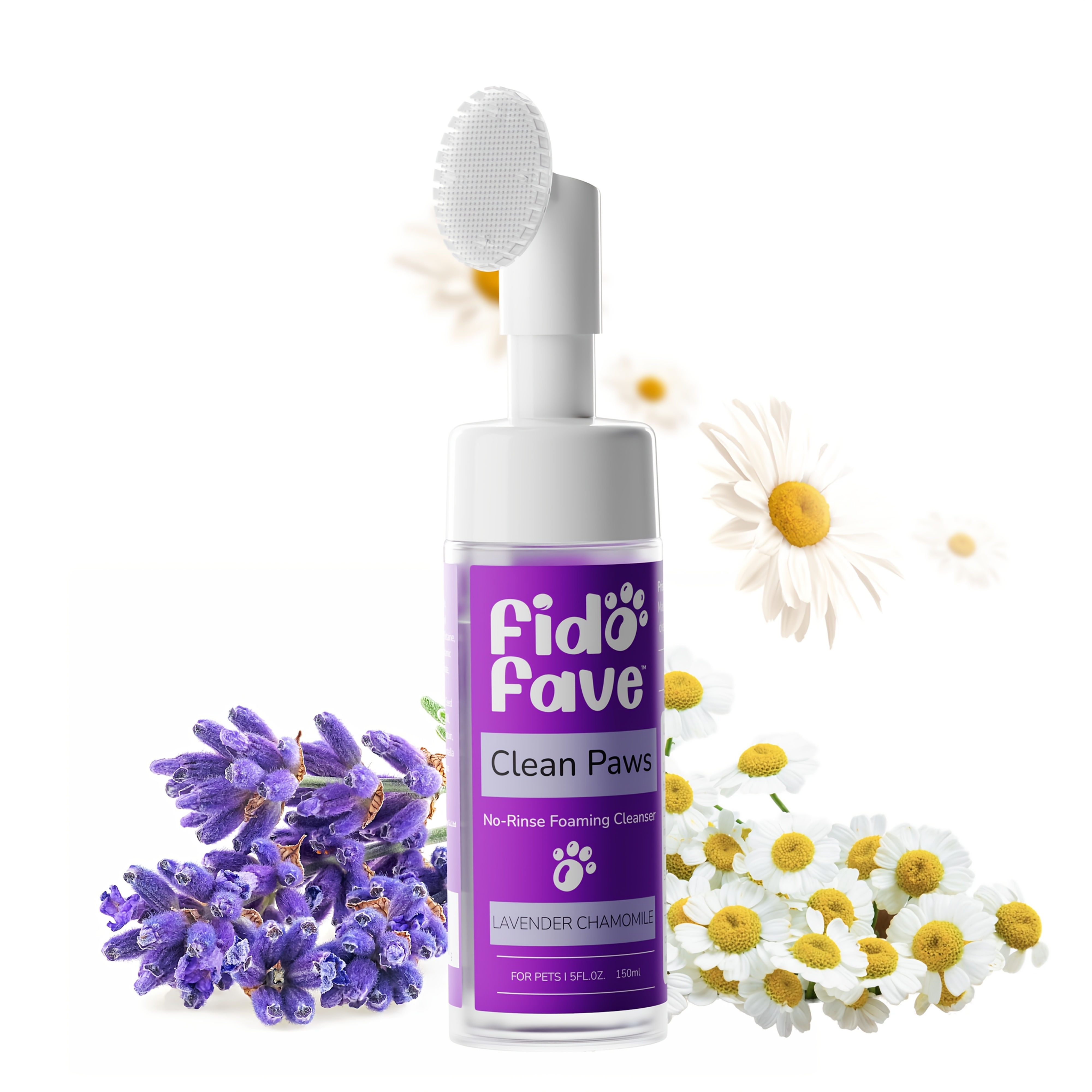 TEMU Paw Cleaner For Dogs And Cats - Dog With Soft Silicone Brush, Gentle Grooming Care, Ph , 5oz, Multiple Scents - Perfect Day Gift For Pet Lovers