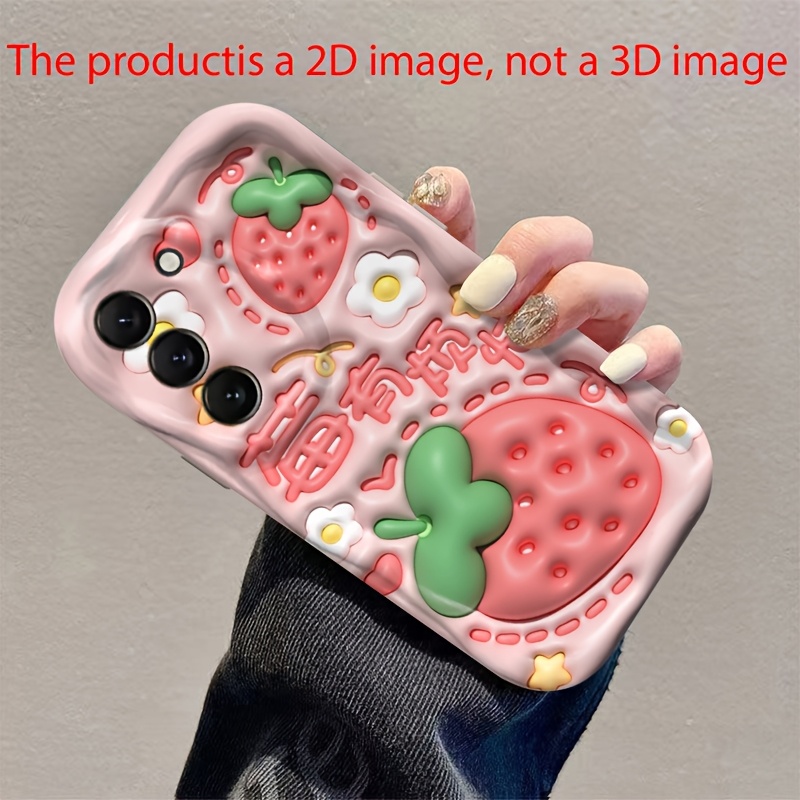 TEMU Phone Case: 2d Style 3d Embossed Phone Case, Suitable For Galaxy A12/a14/a15/a16/a34/a35/a54/a55/s20/s21/s22/s23/s24/s25 Plus/ultra/fe. Features