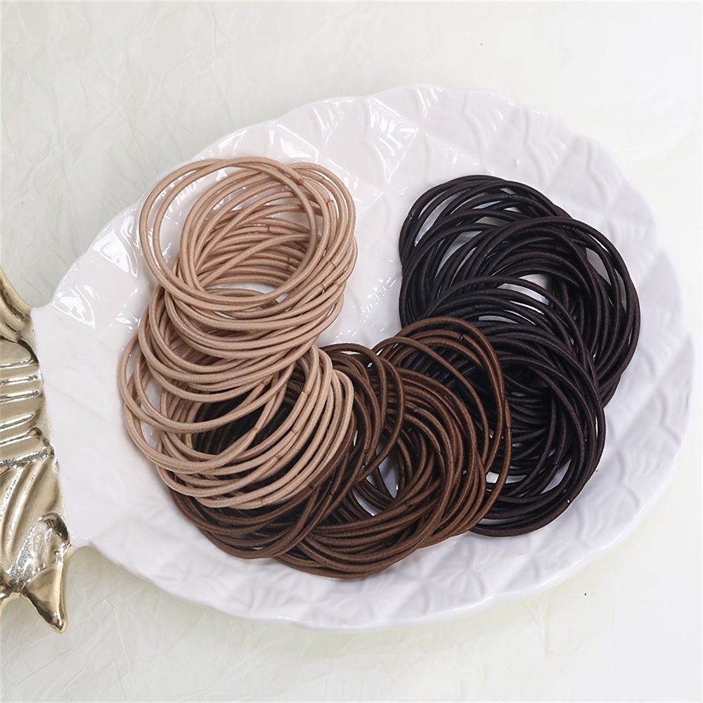 TEMU Lot de 53 élastiques à cheveux couture, pour , pour étudiantes et - Lot multicolore à haute élasticité, élastiques non agressifs pour un ,