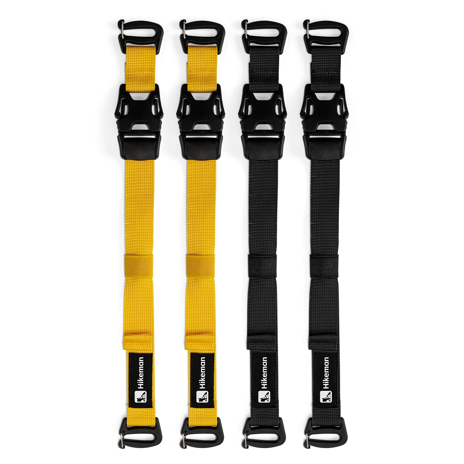 TEMU Hikeman Outdoor Multifunctional 4pcs Tactical Molle System External Straps, Adjustable 7.28-19.49 Inches, Camping Travel Gear Adjustable Fixed