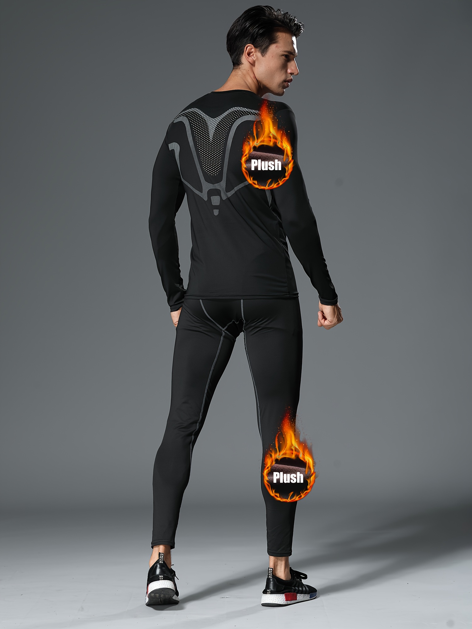Men's Elite Run Hallocore Thermal Tight Jet Black