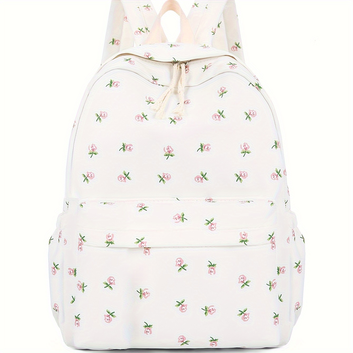 

Floral Backpack For Women, Casual Nylon Daypack, Summer Bag, Fashion, Versatile Simple Design Backpack