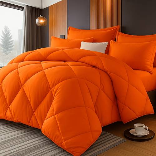 2 3pcs cooling comforter solid color rhombus grid queen king size bedding soft comfortable fluffy microfiber filling lightweight breathable fabric for use comforter pillowcases luxury quality