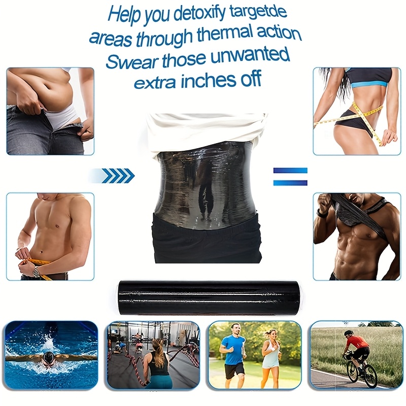 60 sweat enhancing plastic wrap waist Temu