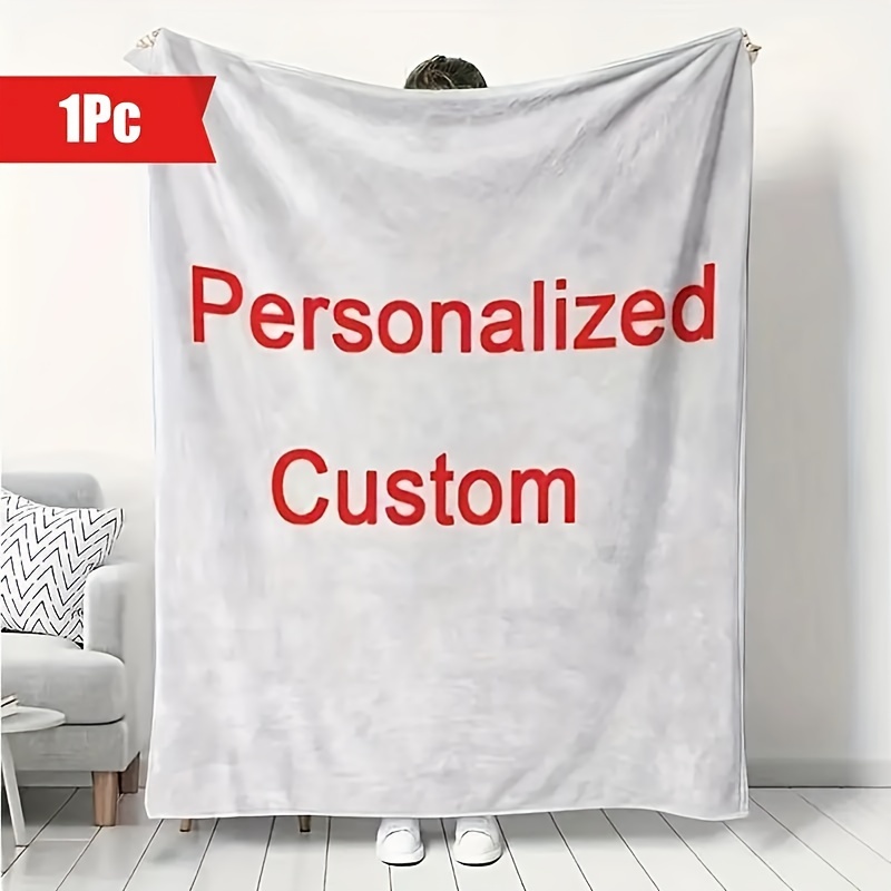 

Personalized Flannel Blanket - -, , And - For , Bed, , Dorm, , , And Customizable Pictures