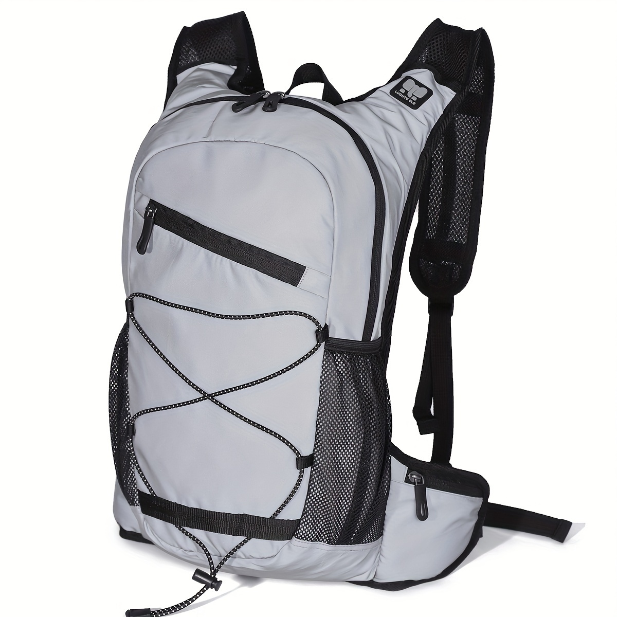 8l Reflective Cycling Backpack, Suitable For Hiking, Motorcross, And Running, Lightweight Reflective Bag For Campus Use