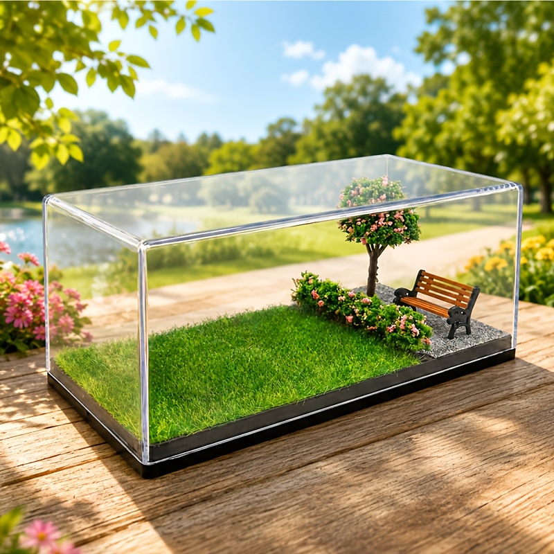 TEMU per paesaggio a quattro in �� per modellini di auto, scatola da e resistente. per modellini di auto e statuine da ; perfetta per decorare