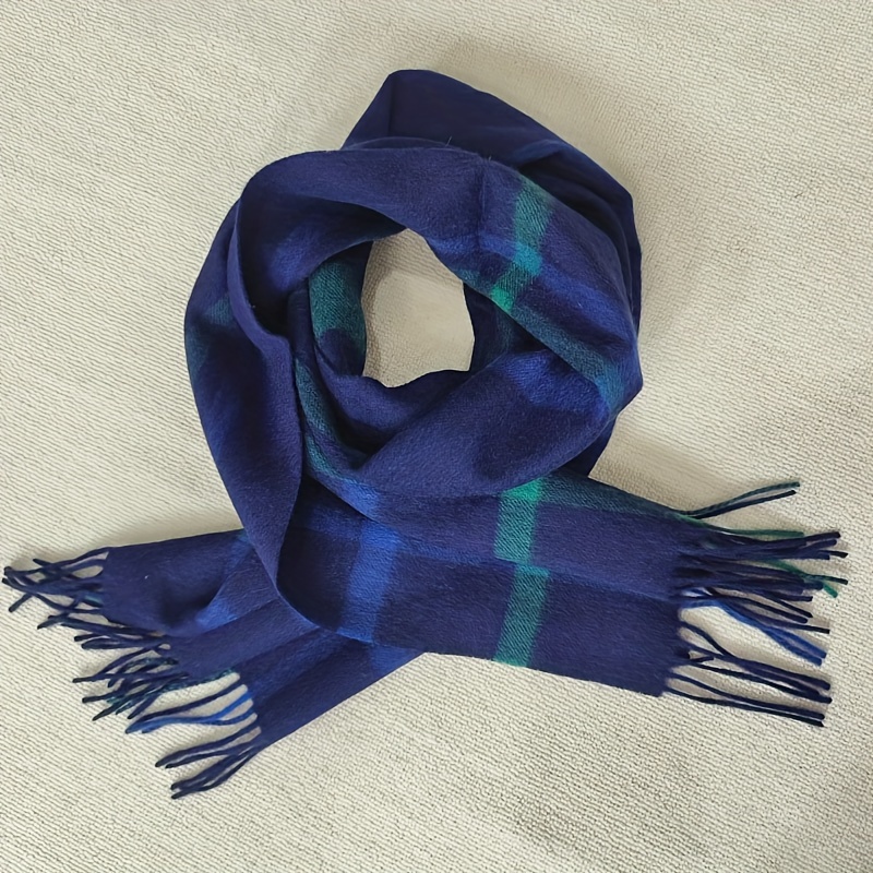 

Luxurious Wool And Cashmere Scarf With Design And - Fall And Winter