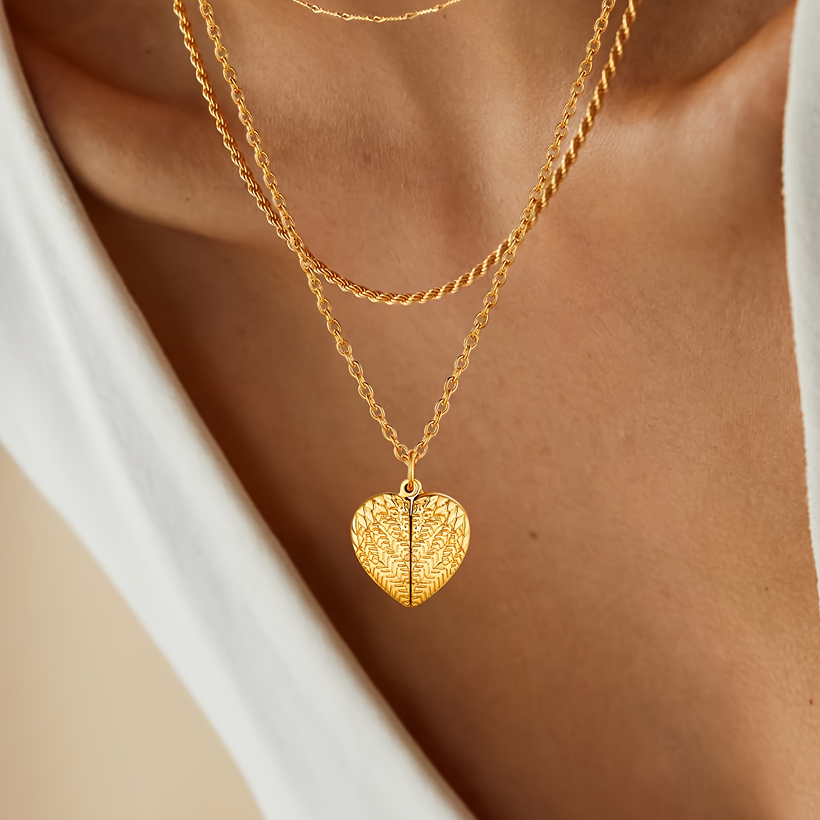 Custom Photo Pendant Necklace To Hold Photo Engraving Photo Pendant, Custom  Jewelry Gifts For Men Women, Personalized Heart Photo Angel Wings Pendant,