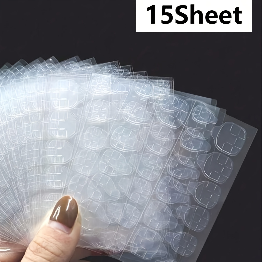 TEMU 360pcs (15 Sheets) / 600pcs (25 Sheets) / 840pcs (35 Sheets) / 1080pcs (45 Sheets) / 1320pcs (55 Sheets) / 1560pcs (65 Sheets) Double-sided Gel