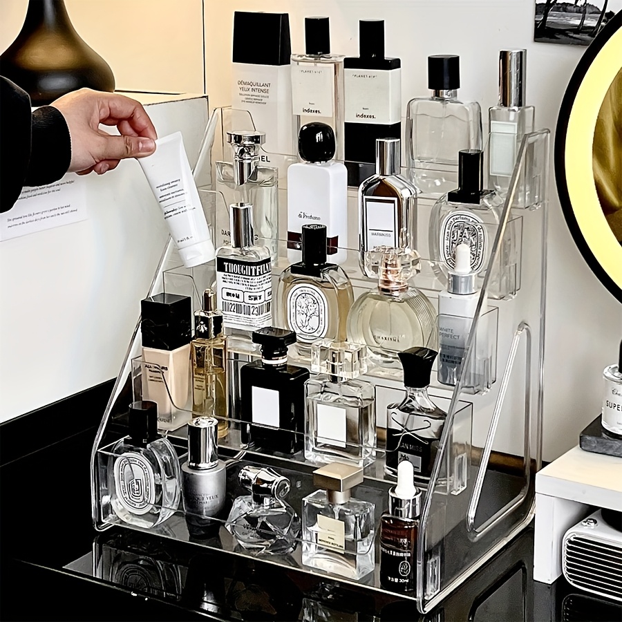 acrylic multi tier perfume organizer transparent lightweight Temu