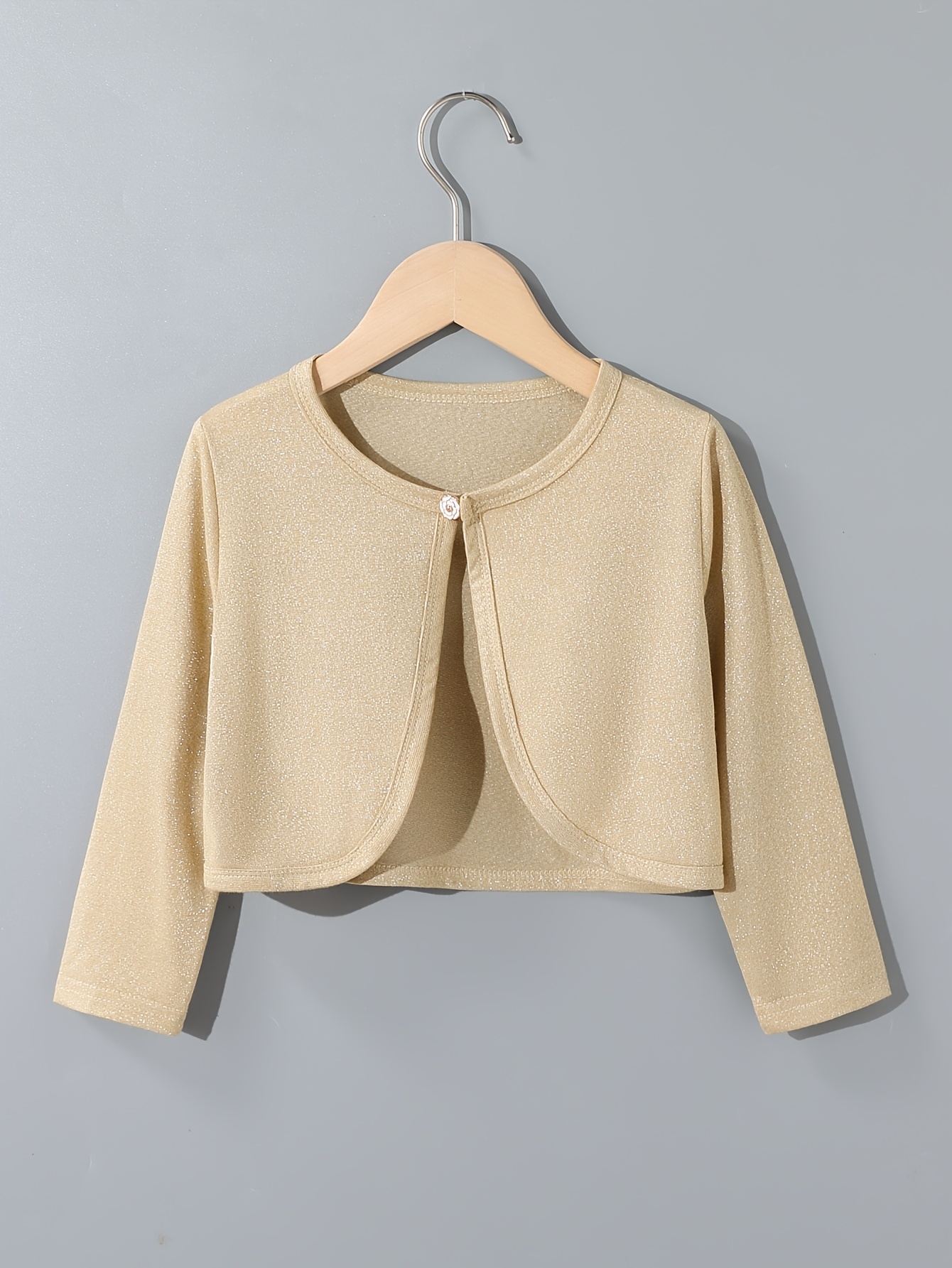 2026 new european and     trade childrens shawl versatile item girls knitted silvery thread preppy style multi color long sleeve vest cardigan single button outerwear over dress small cardigan jacket