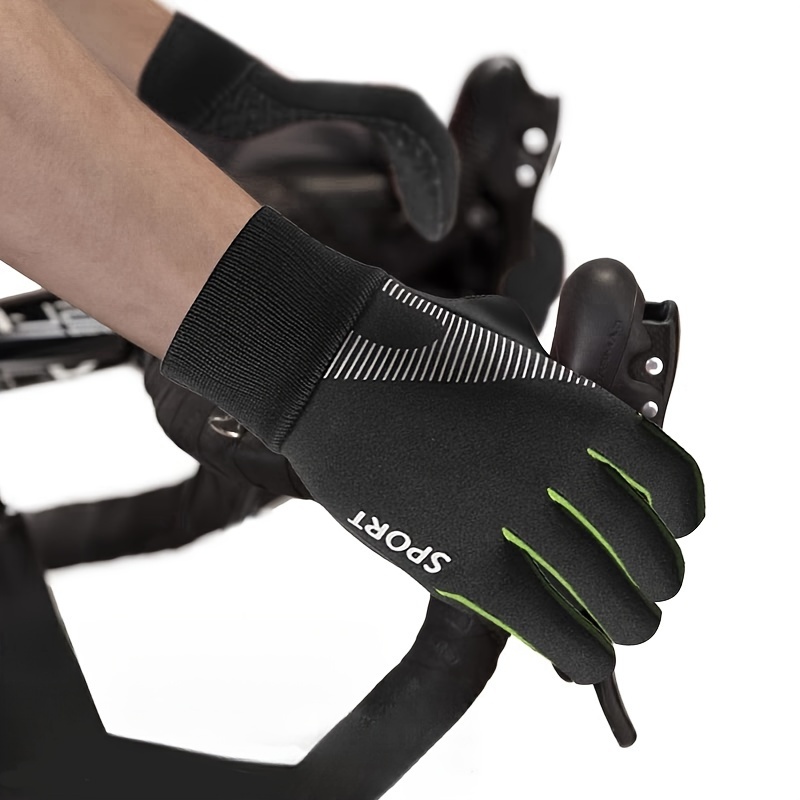 1pc Winter Snowy Youngsters' Gloves - Warm Fleece-Lined, Thickened Design for Boys & Girls, Five-Finger Use with Ribbed Cuff & Cut-Out Handles, Perfect for Skiing, Cycling & Outdoor Play (Mixed Colors), Youngsters Winter Gloves, Sleek Youngsters'S Gear