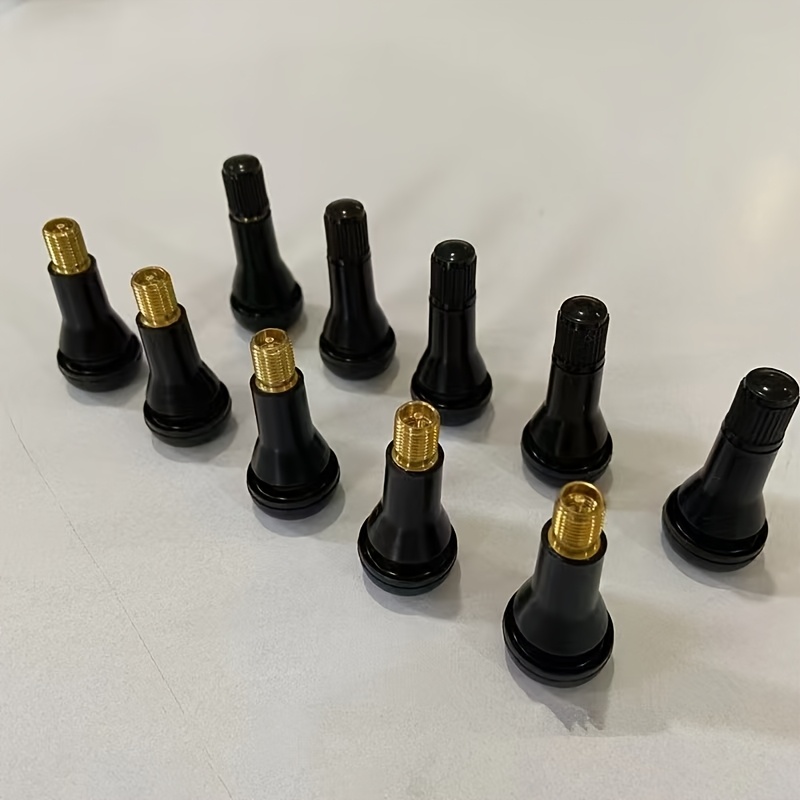 TEMU Tr414 10 pezzi Uno 10 pezzi Tr414 Valvola per pneumatici auto in gomma tubeless con strumenti di estrazione valvole in metallo Valvola per