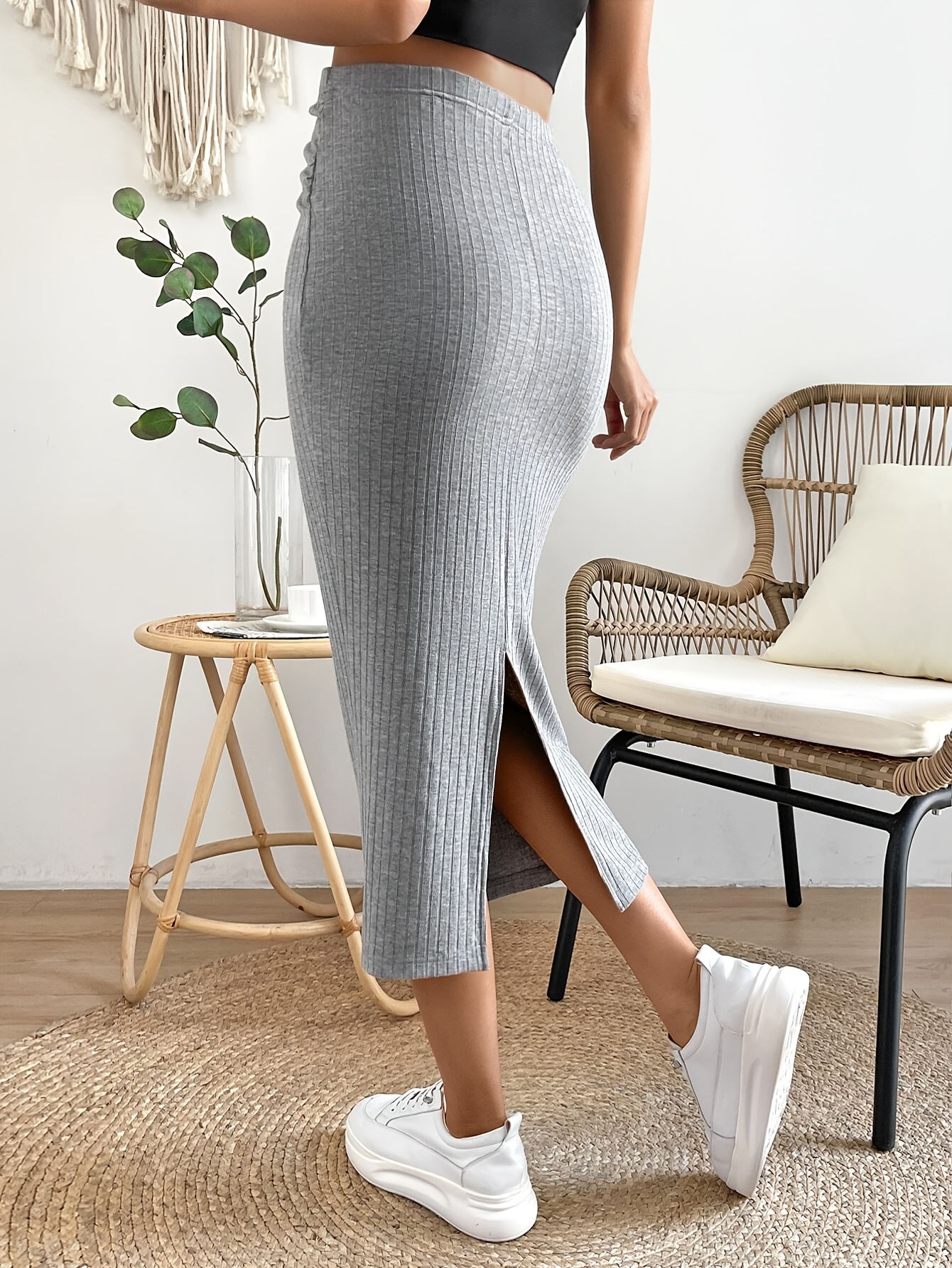 maternity' s bodycon midi skirt stretchy comfortable Temu Ireland