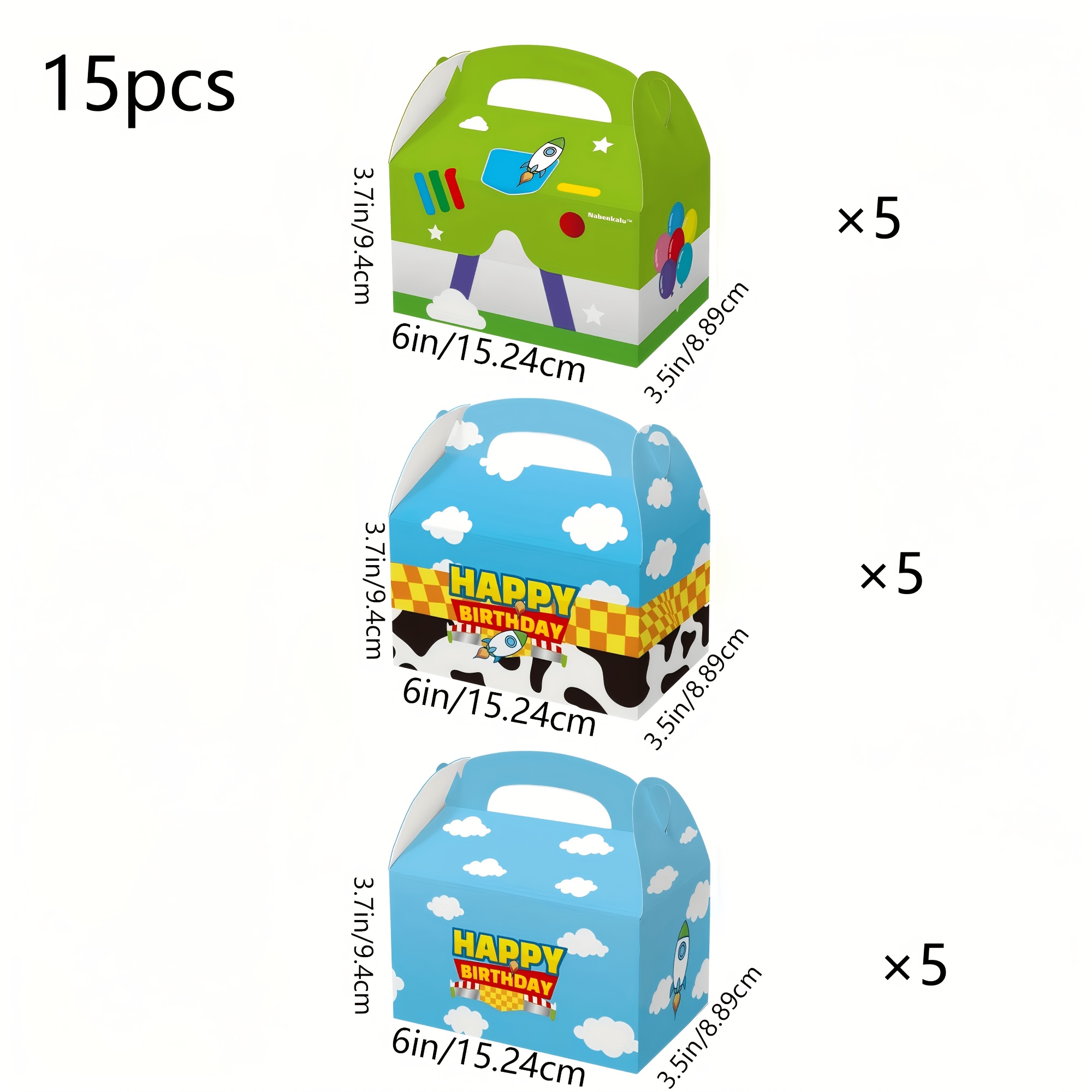 E-shop Geschenk für Sie/Ihn Cartoon Story Party Boxen 15 Stück Spielzeug Inspiriert Geschenk Goodie Bags für Spielzeug Themen Geburtstagsdekoration