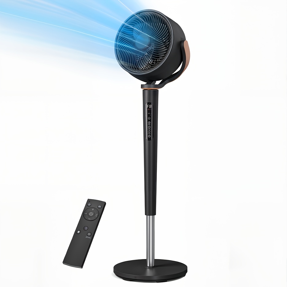 E-shop 28 DB Leiser Bodenventilator, 120°+120° 3D Omni-Direktionaler Schwingung, 27.4 M Windreichweite, 1665 M³/H Luftmenge, Echte
