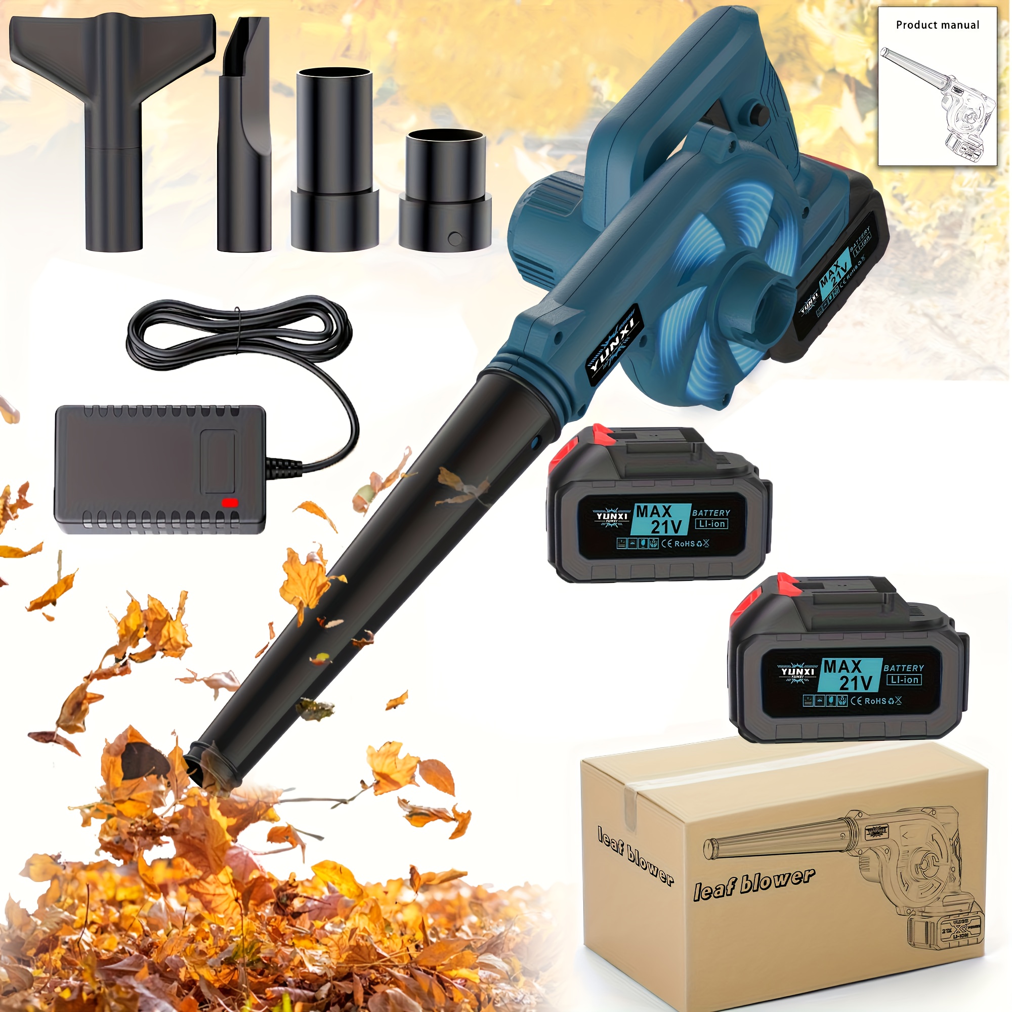 TEMU Portable Wireless Leaf Blowers, Wireless Leaf Blowers, Lightweight Leaf Blowers, Portable Charging Hair Dryers, Small And Lightweight Car Dust