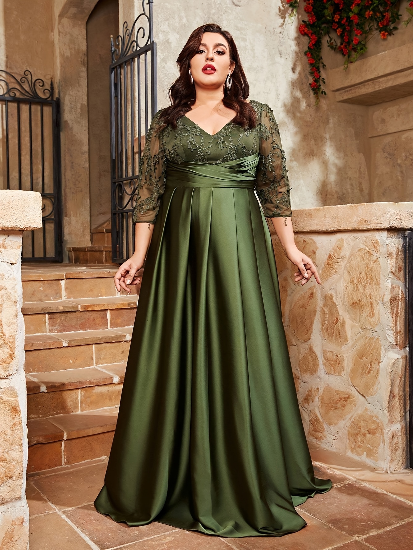green short sleeve dress Emerald Green Short Sleeve | Regency Gown