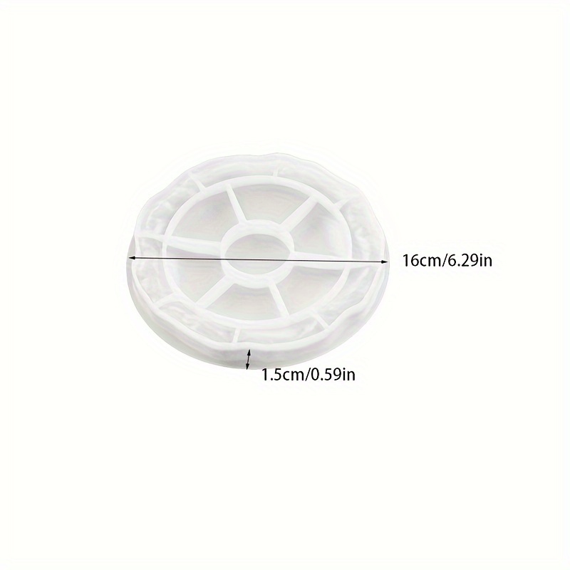 Image of 2d Flat - Rock Pattern Plate Silicone Mold Home Ceramic Flat Plate Mold Steak Salad Plate Plate Creative Tableware Mold Resin Mold Plaster Concrete Handicrafts Home Decorations