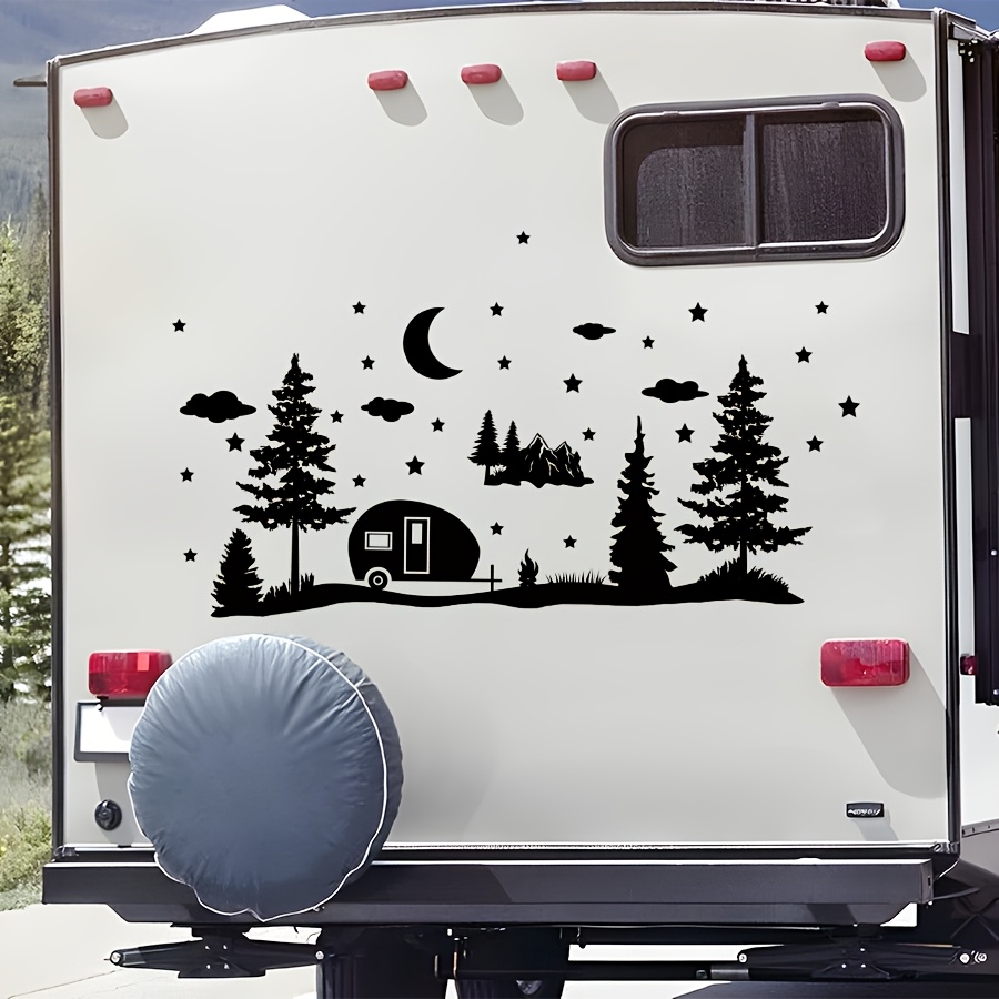 

Pvc & Decal - Removable For Rv, Suv, Vehicles - Inspirational Camping Car Decor