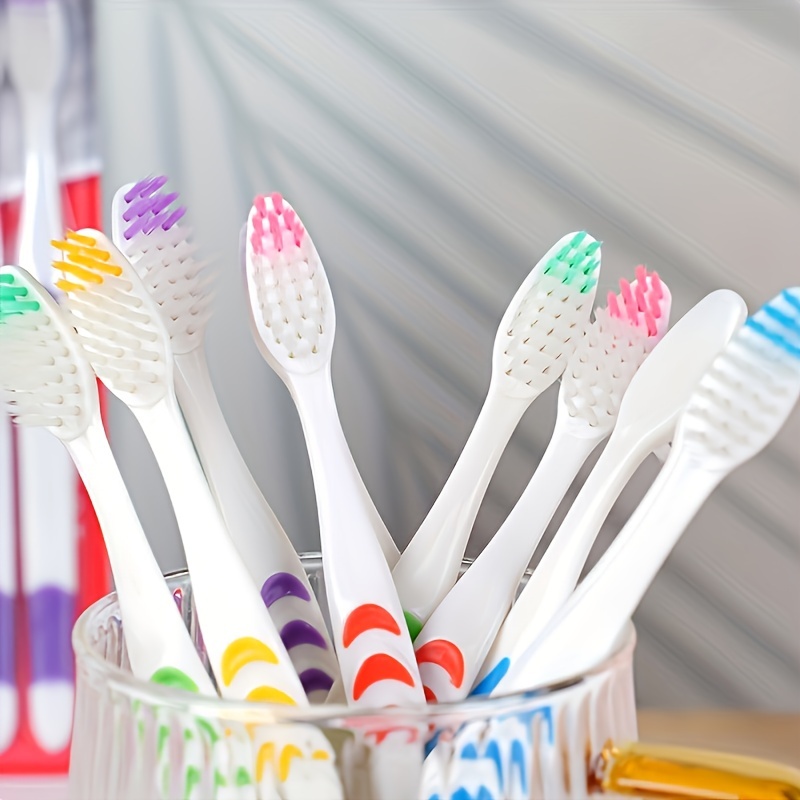 TEMU 10pcs Double Toothbrush, Toothbrushes, Personal Adult Toothbrush
