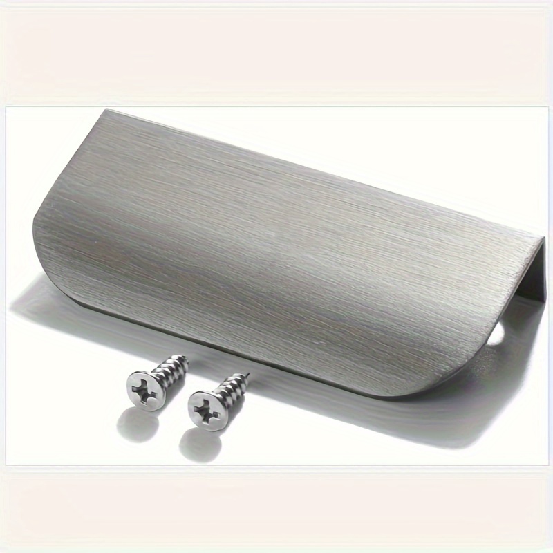 1pc Finger Edge Pulls For Cabinets Sturdy & Durable Cabinet Handles For Dresser Drawer Cupboard