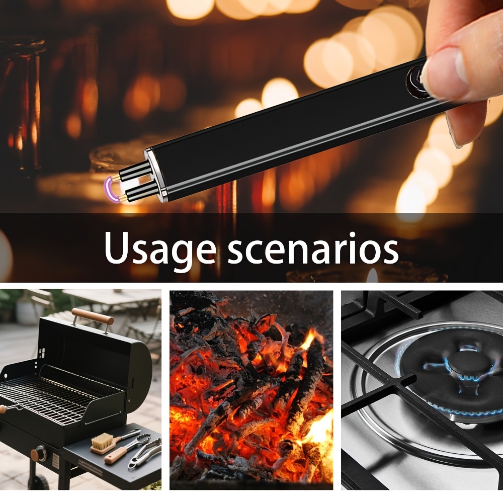 rechargeable lighter windproof electronic lighter     charging   gun suitable for candle lighting barbecue camping and home use   christmas and new year celebrations Product details 8