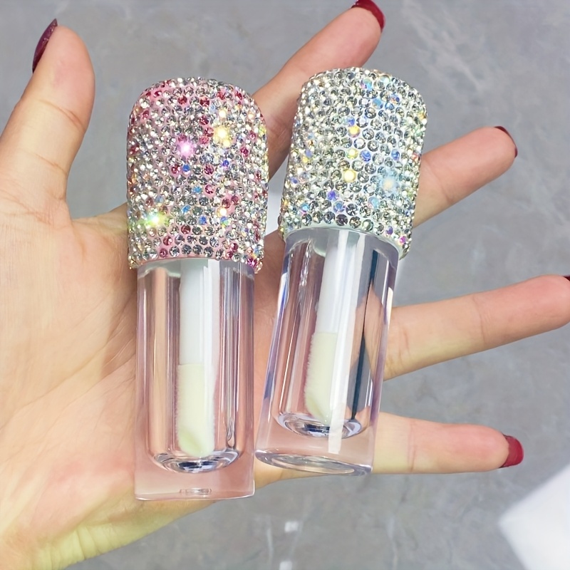 Deluxe Lip Gloss Bottle with Lab-Grown, Multifunctional Acrylic Travel Container Suitable for Lip Oil and Concealer, Fragrance-Free