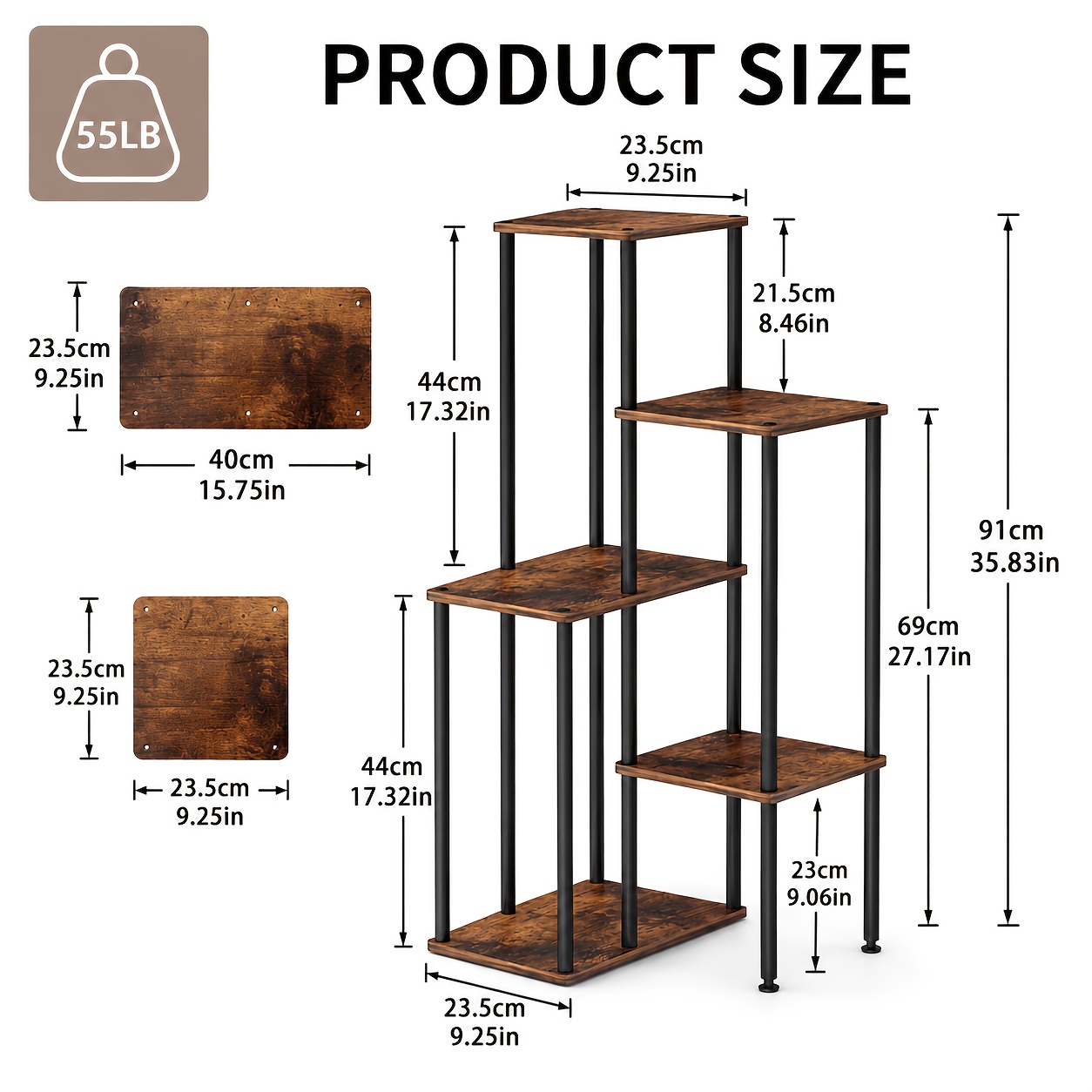 Modern Simple Room Small Side Table (suitable For Living Room, Balcony, Study, Bedroom Sofa Table Corner Table Table
