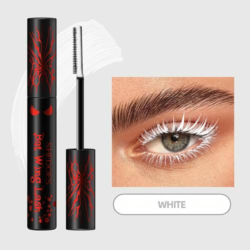 1pc halloween colored mascara colors waterproof sweatproof smudge proof defines each lash volumizing and lengthening enlarges eyes long lasting and dense suitable for holiday makeup