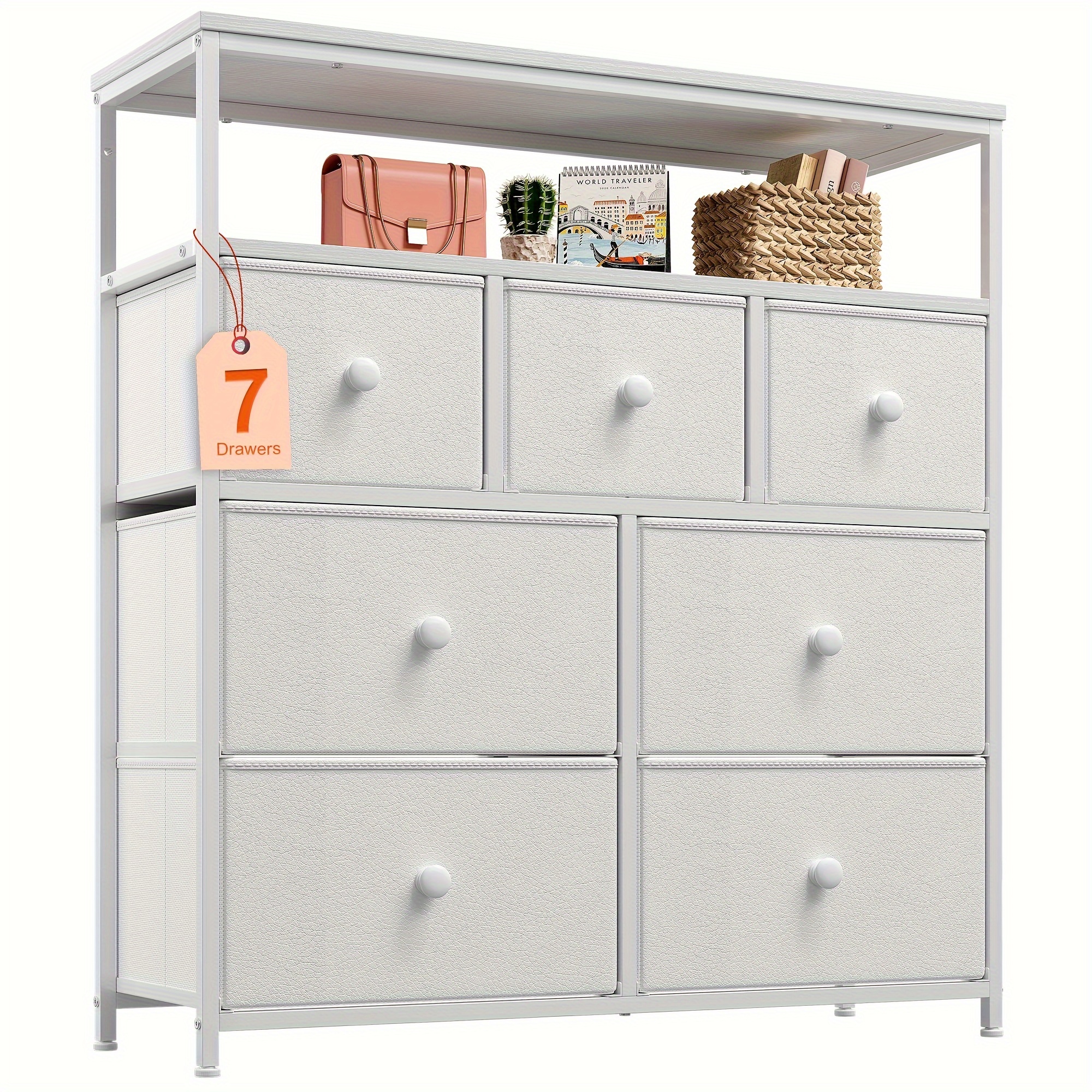knee length dresses for ladies 55.1 inch Modern White Dresser with Glass Legs main image 0