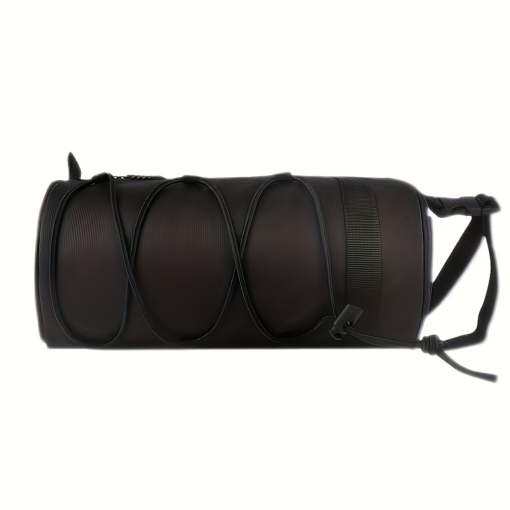 TEMU Bolsa de manillar de bicicleta de 1 pieza, gran capacidad y ajustable - de tubo del cuadro delantero con múltiples compartimentos y montaje para
