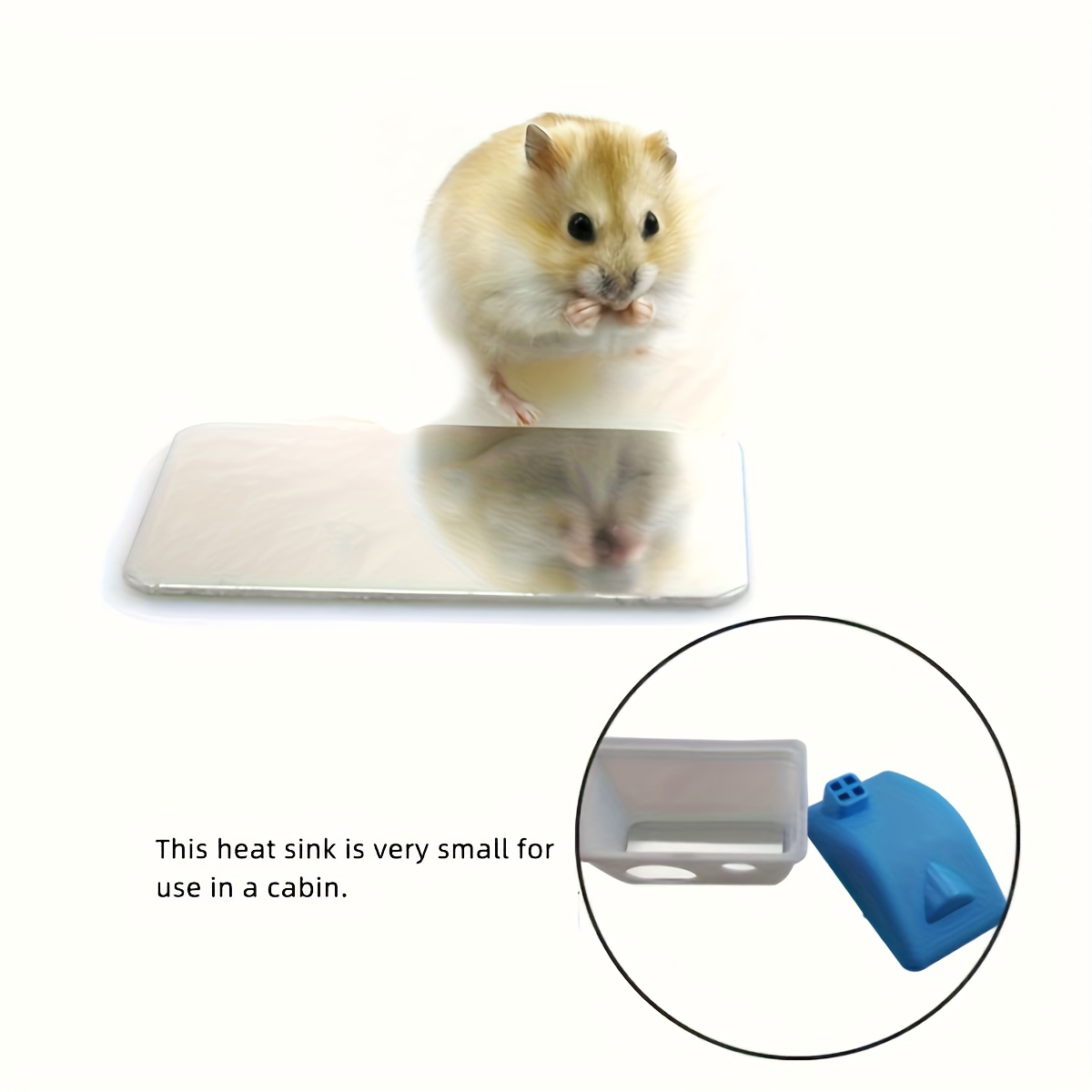 Aluminum Cooling Pad for Hamsters & Small Pets, Heat-Resistant Cooling Mat