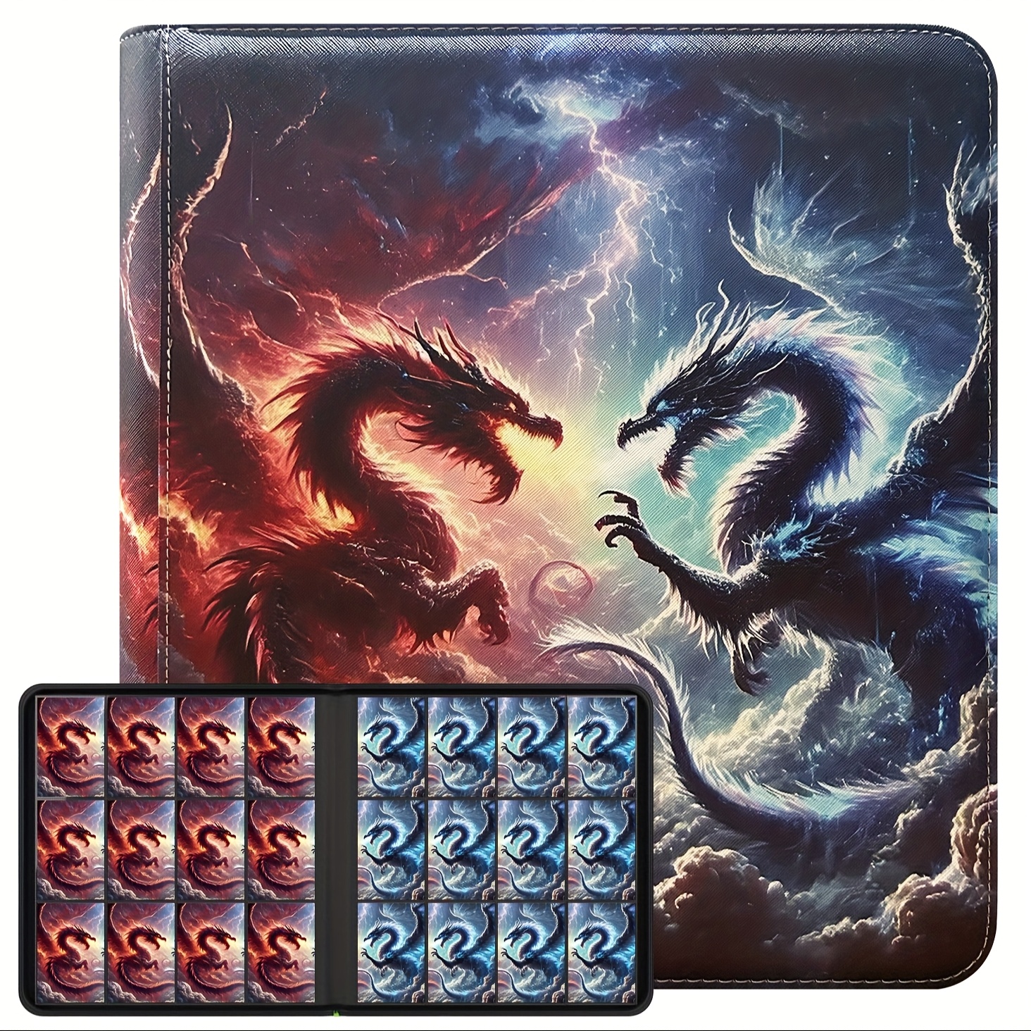dragon card album 1024 pocket side loading premium ring - Temu Spain