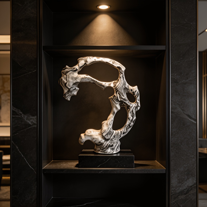 Handmade European Luxury Art Twisted Sculpture Collectible Figurines for Home Living Room Hotel Restaurant Cafe Decor And Gift