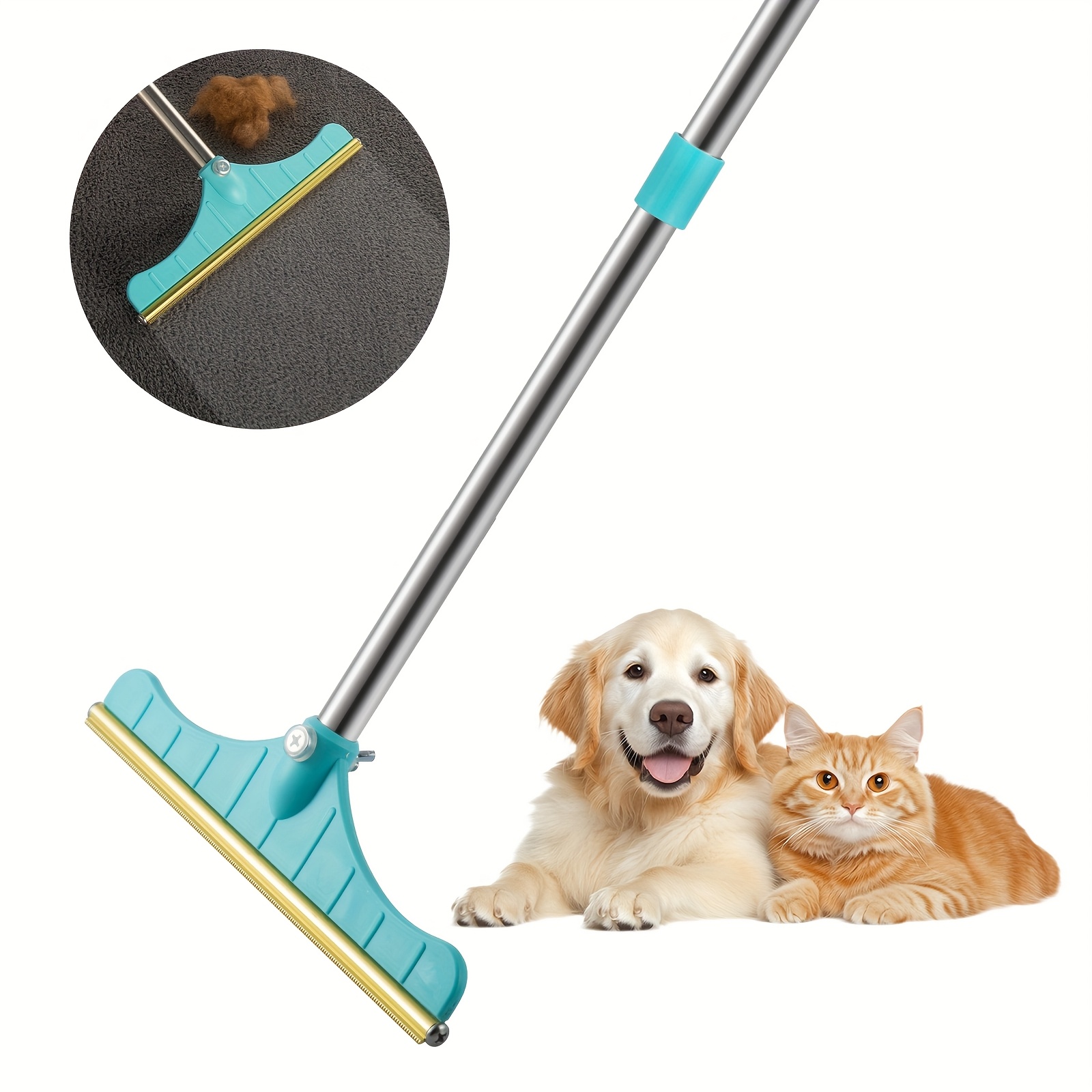 Pet Hair Carpet BrushSay- Goodbye To Pet Hair! - Powerful Pet Hair Remover Brush For Carpets, Sofas &amp; Bedding, Without Battery