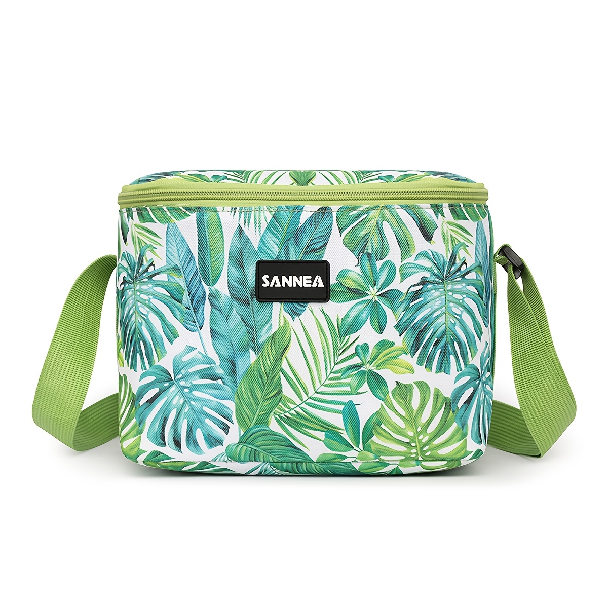 TEMU Sanne Insulated Lunch Bag Thermal Cooler Box Suitable For Work & Picnic - 6 Capacity Foldable Lightweight Lunch Carrier With Adjustable Strap,