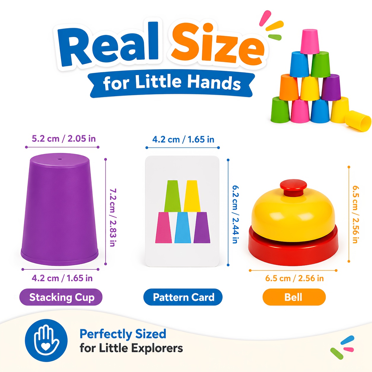 Memory Flipping Cup Game, Stackable Matching Cups Set
