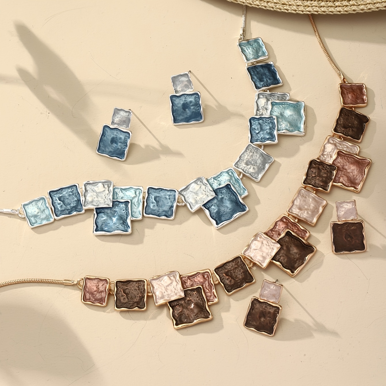 Creative Colorful Enamel Jewelry Set