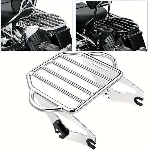 MPP Chrome Detachable Docking Kit & Luggage Rack For Harley Touring (Electra Glide, Road King, Street Glide 1997-2008)