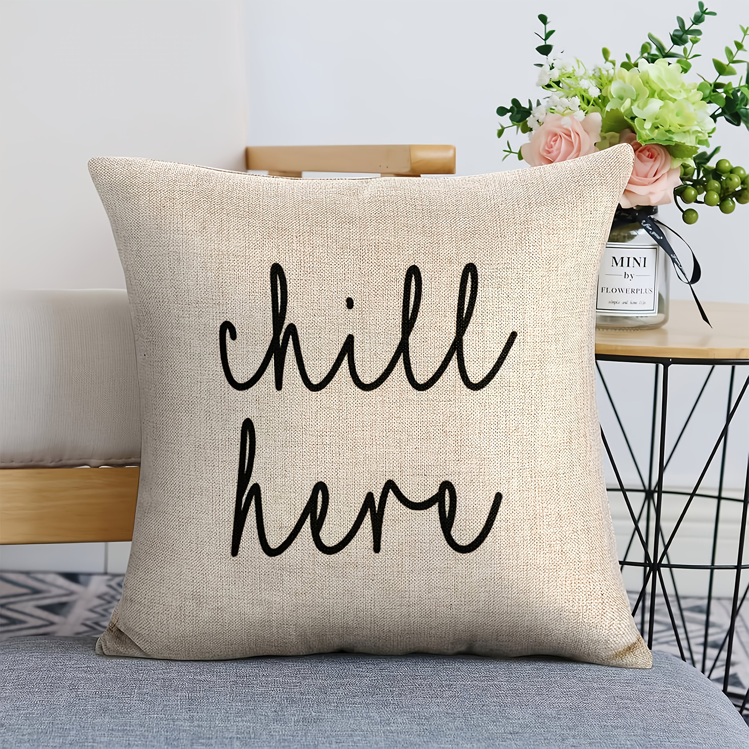 E-shop ., Stilvolle Abdeckung, Retro-Dekoratives Design, Zeitgenössischer Stil, Waschbar in der Maschine, mit Reißverschluss, Ideal für Outdoor