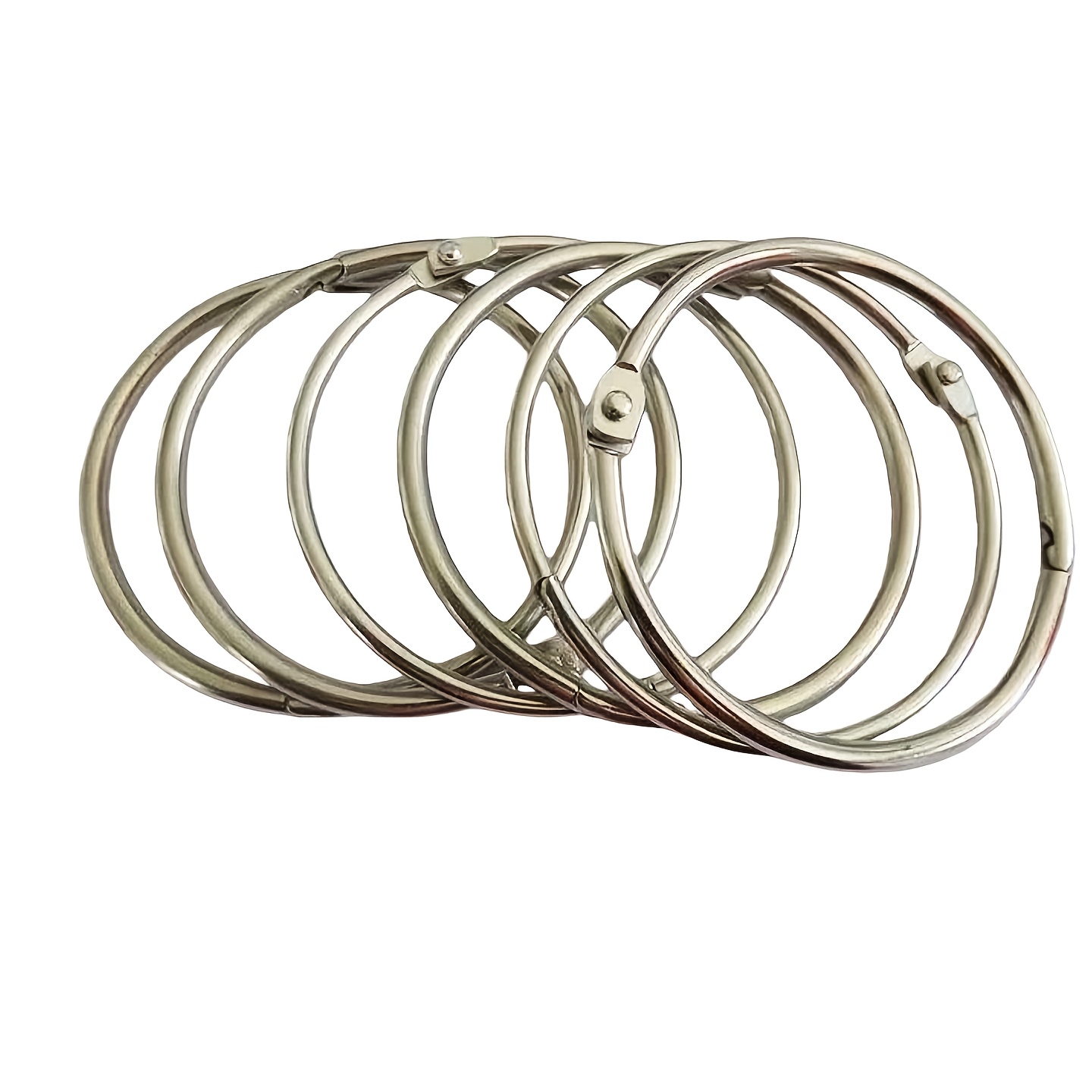 TEMU 6pcs 8.51cm/11.0cm Heavy-duty Large Stainless Steel Curtain, Detachable , , For Electricity