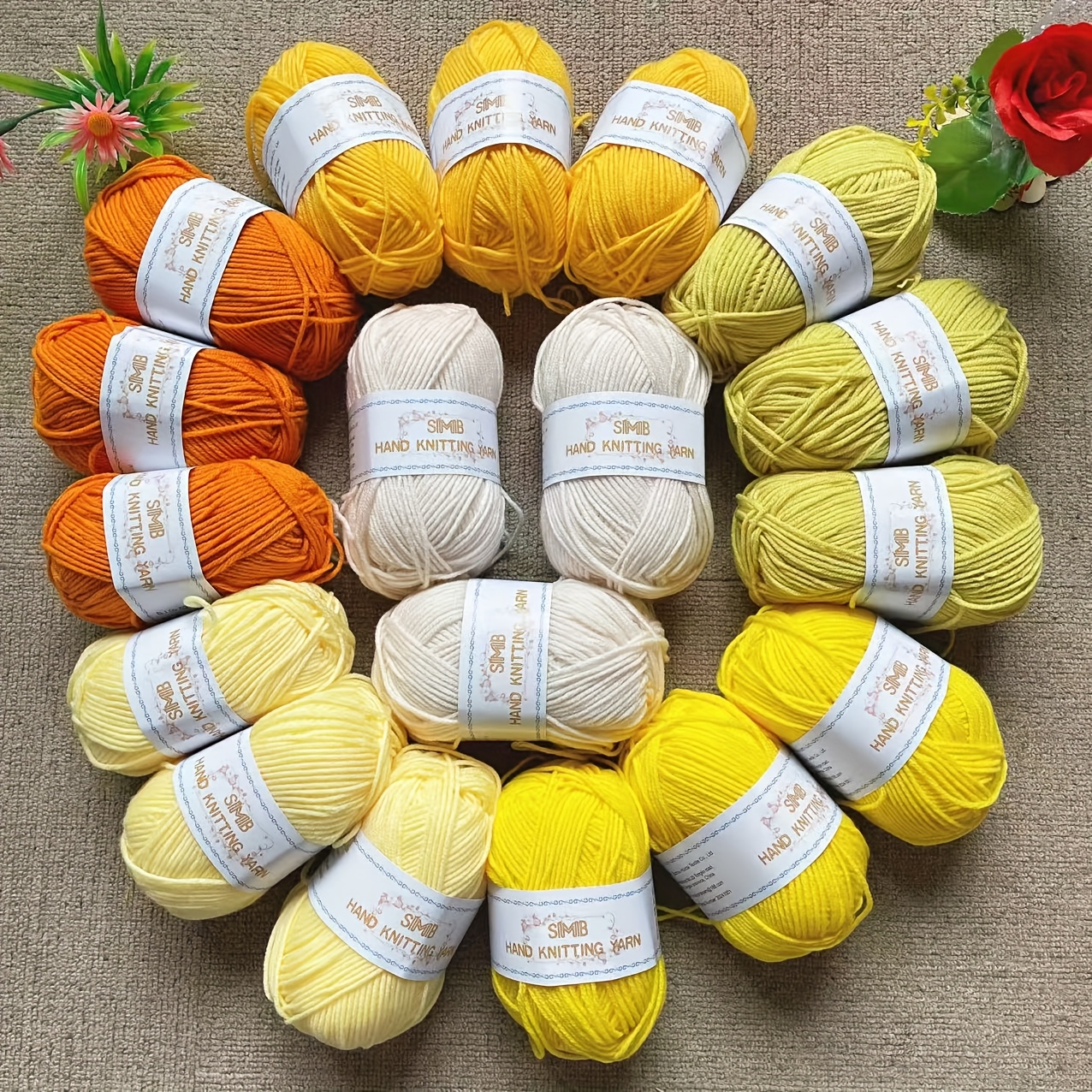 18pcs 900g 1 pack high quality mixed colors 4 combed
