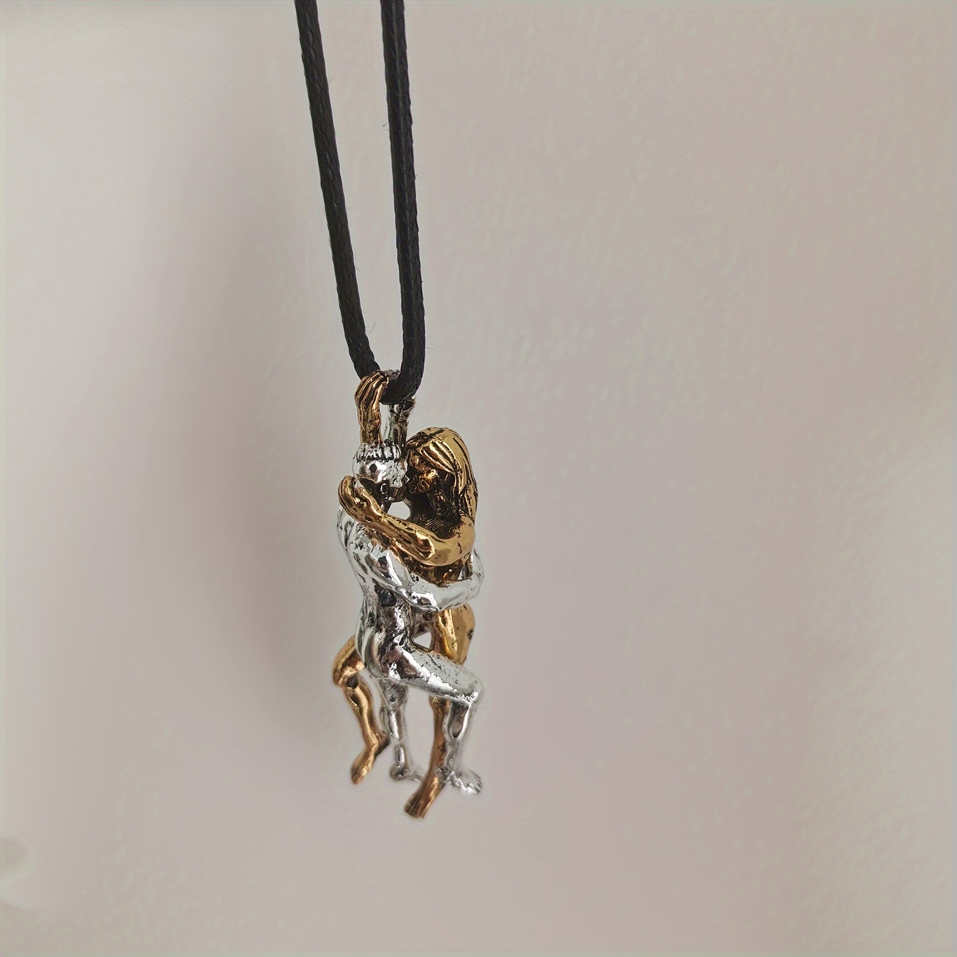 embrace pendant necklace keychain zinc alloy artistic craft accessory details 5
