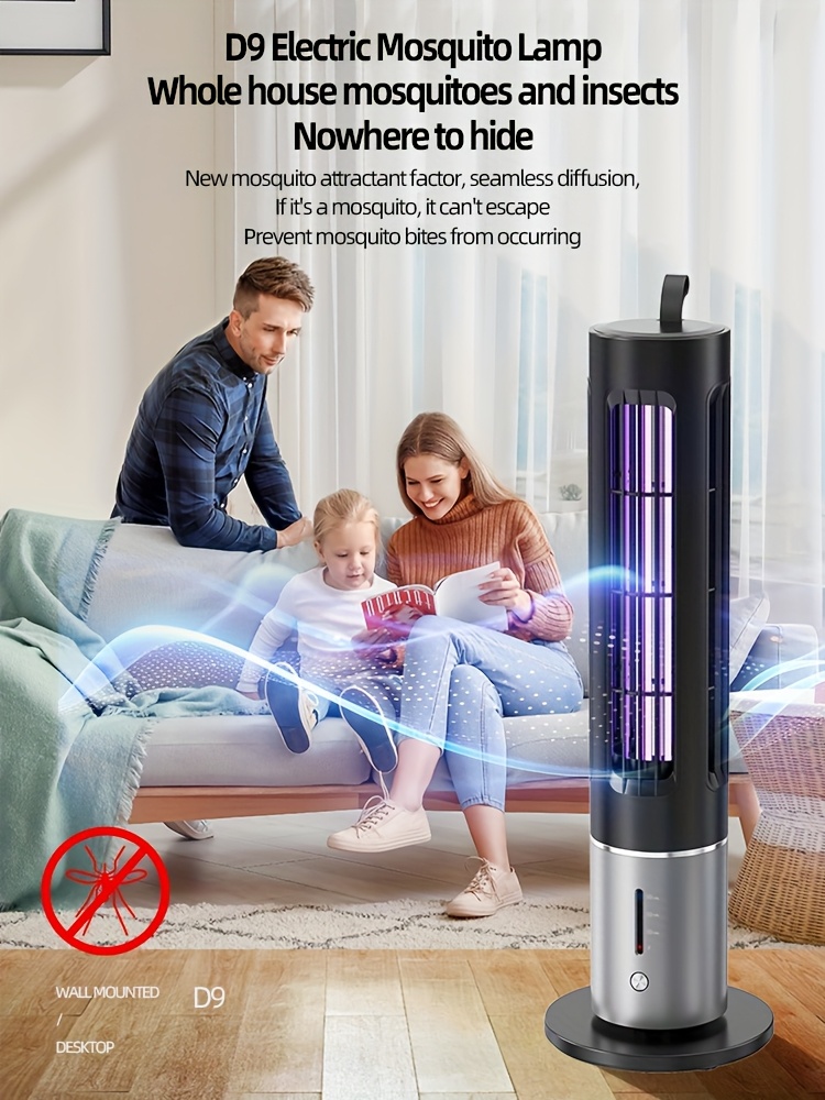 Mosquito Lamp, Insect Repeller, Rechargeable, 3-Level Timer