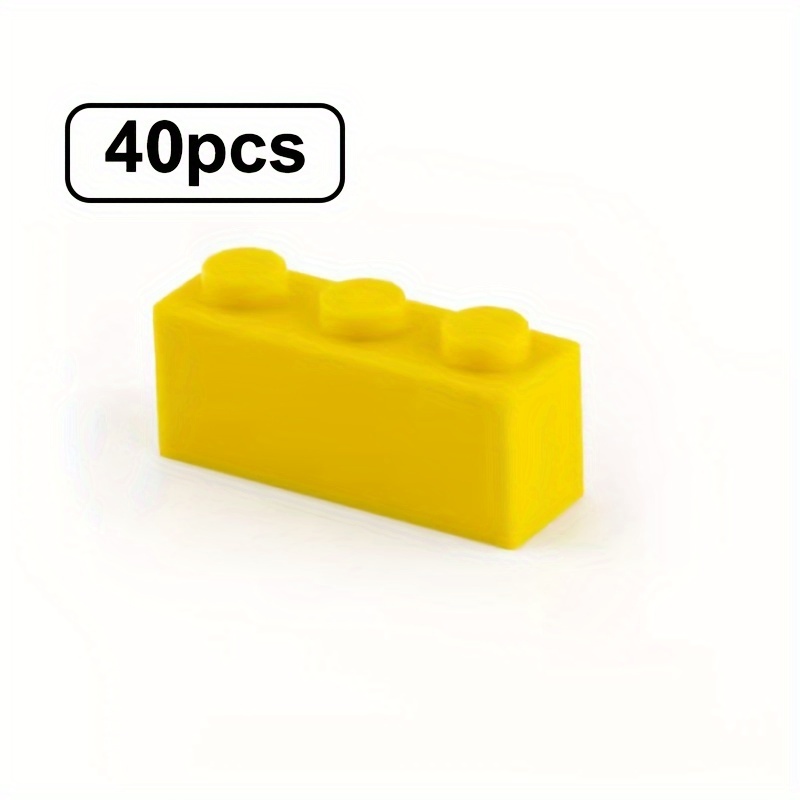 40pcs 1x3 High Brick Small Particle Building Blocks for Creativity & Imagination