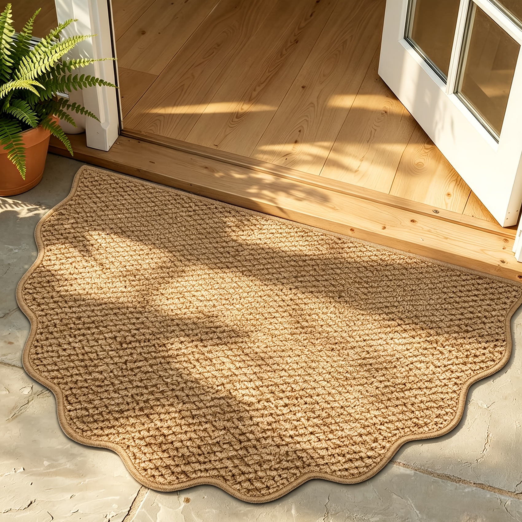 TEMU Tapis 1 pièce à motif d'ananas , paillasson de style nordique pour entrée, tapis de pied décoratif pour , tapis de sol d'intérieur pour couloir,