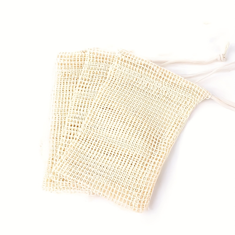 Set of 2, Premium Soap Box Collection Featuring Natural Mesh Foam Bags, Perfect for Facial Use And Showers. Gentle And Reusable, It Makes a Great Option for Home Spa Treatments And Travel Gifts for Those with Sensitive Skin