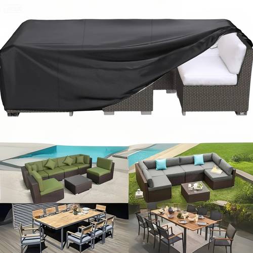 outdoor sofa furniture cover garden table and chair protective cover featuring adjustable drawstring closure durable thick fabric tear resistant uv protection suitable for all providing all weather protection